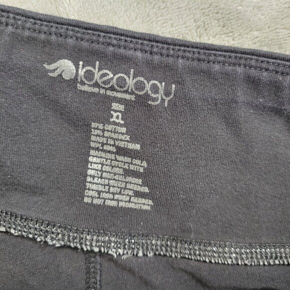 Ideology Womens Leggings Extra Large XL Pull On Black Cotton Blend BLA40E - Picture 8 of 9